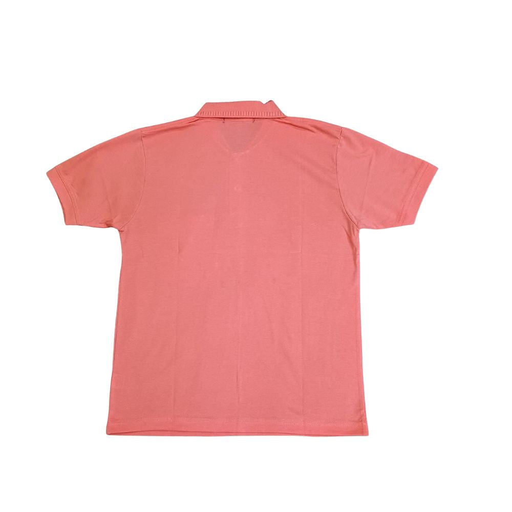 Pink Solid Cotton T-Shirt with Side Pocket