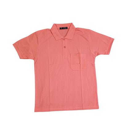 Pink Solid Cotton T-Shirt with Side Pocket