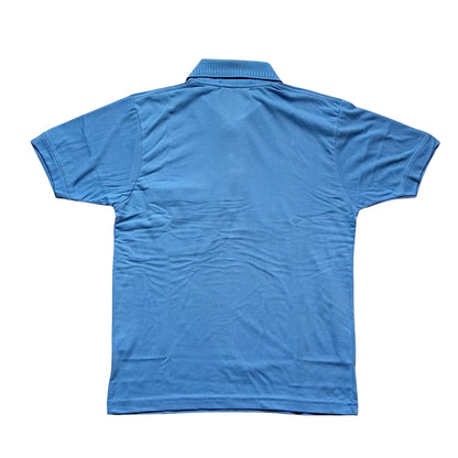 Sky blue Solid Cotton T-Shirt with Side Pocket