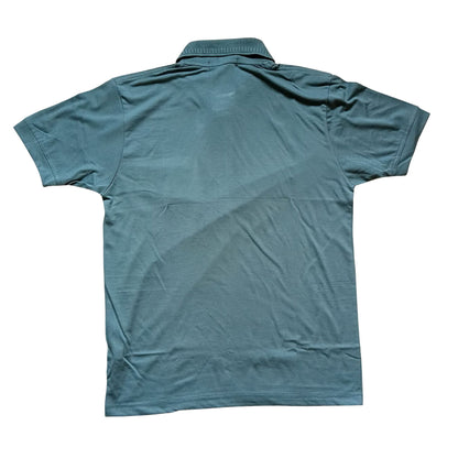 Forest Green Solid Cotton T-Shirt with Side Pocket